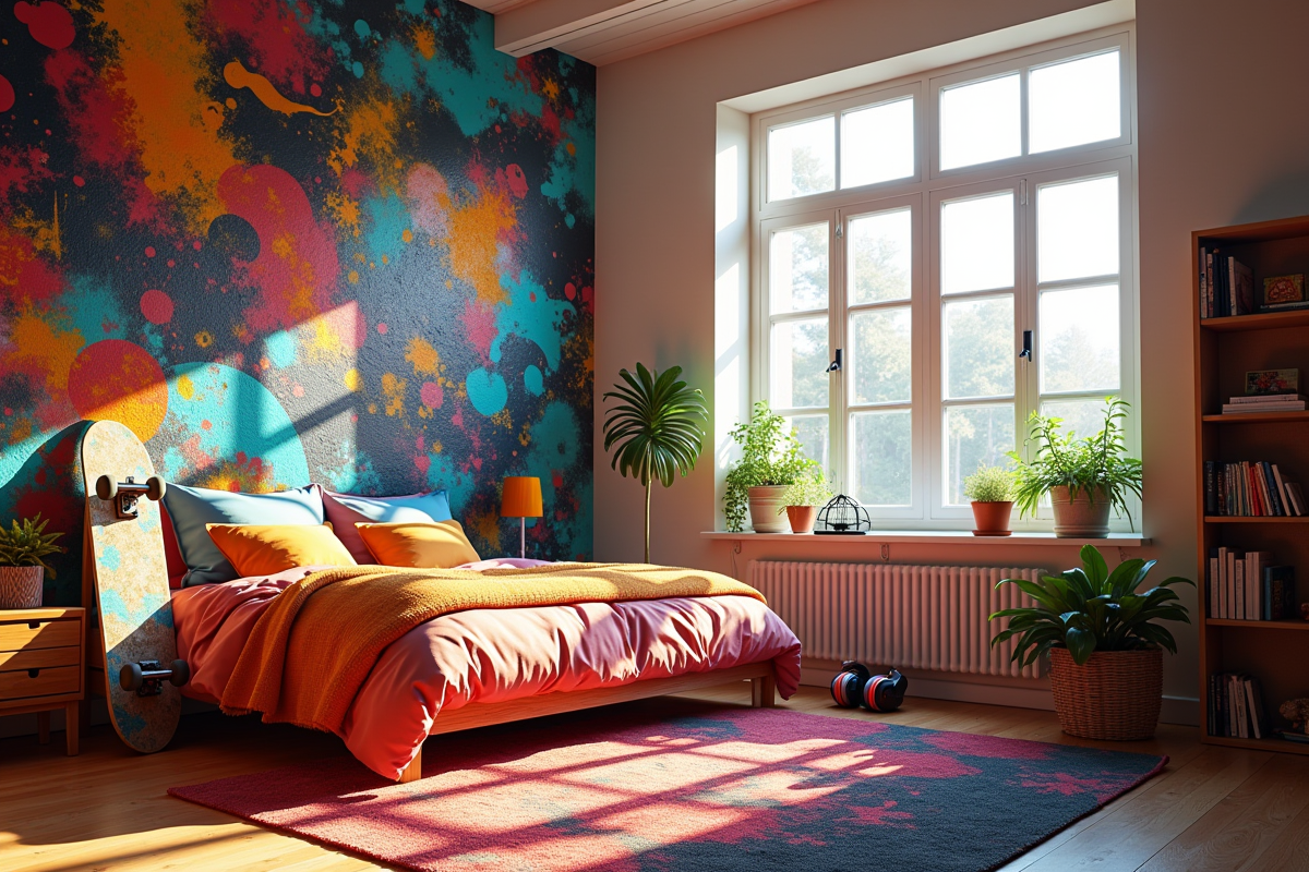 Le style street art dans la décoration d’une chambre d’ado