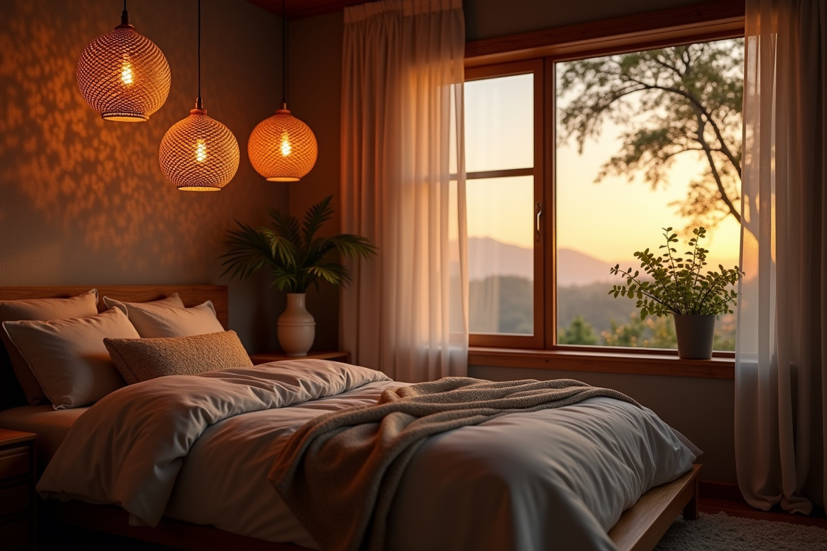 Quels luminaires choisir pour créer une ambiance cocooning dans une chambre à coucher