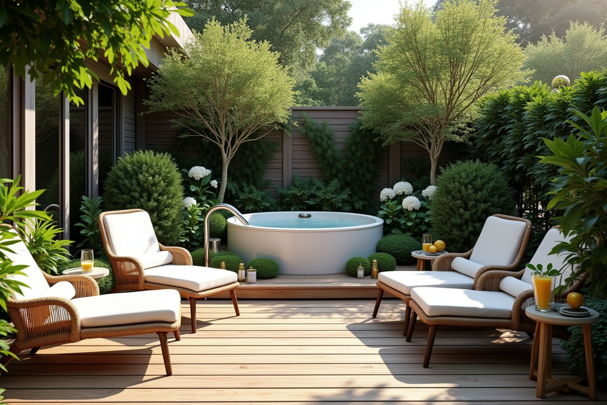Aménager un coin détente dans son jardin avec un spa