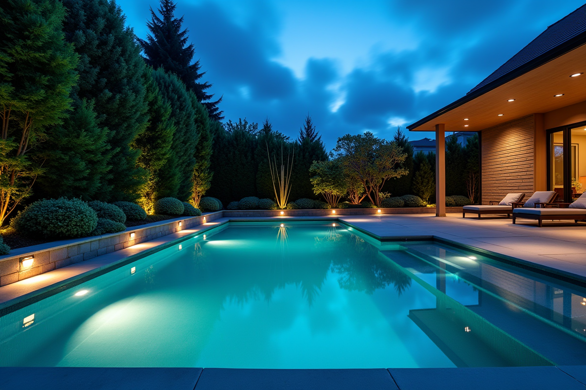 Installation optimale des éclairages de piscine : emplacements stratégiques
